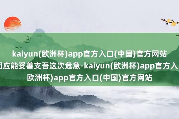 kaiyun(欧洲杯)app官方入口(中国)官方网站收罗安全保障公司应能妥善支吾这次危急-kaiyun(欧洲杯)app官方入口(中国)官方网站