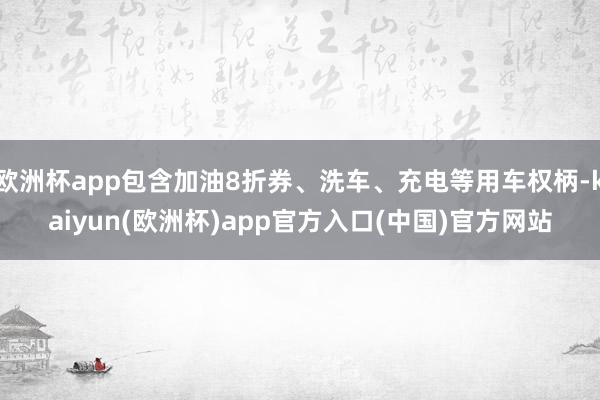 欧洲杯app包含加油8折券、洗车、充电等用车权柄-kaiyun(欧洲杯)app官方入口(中国)官方网站