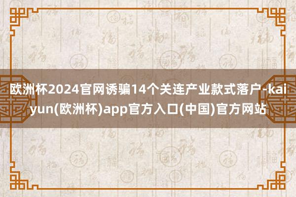 欧洲杯2024官网诱骗14个关连产业款式落户-kaiyun(欧洲杯)app官方入口(中国)官方网站